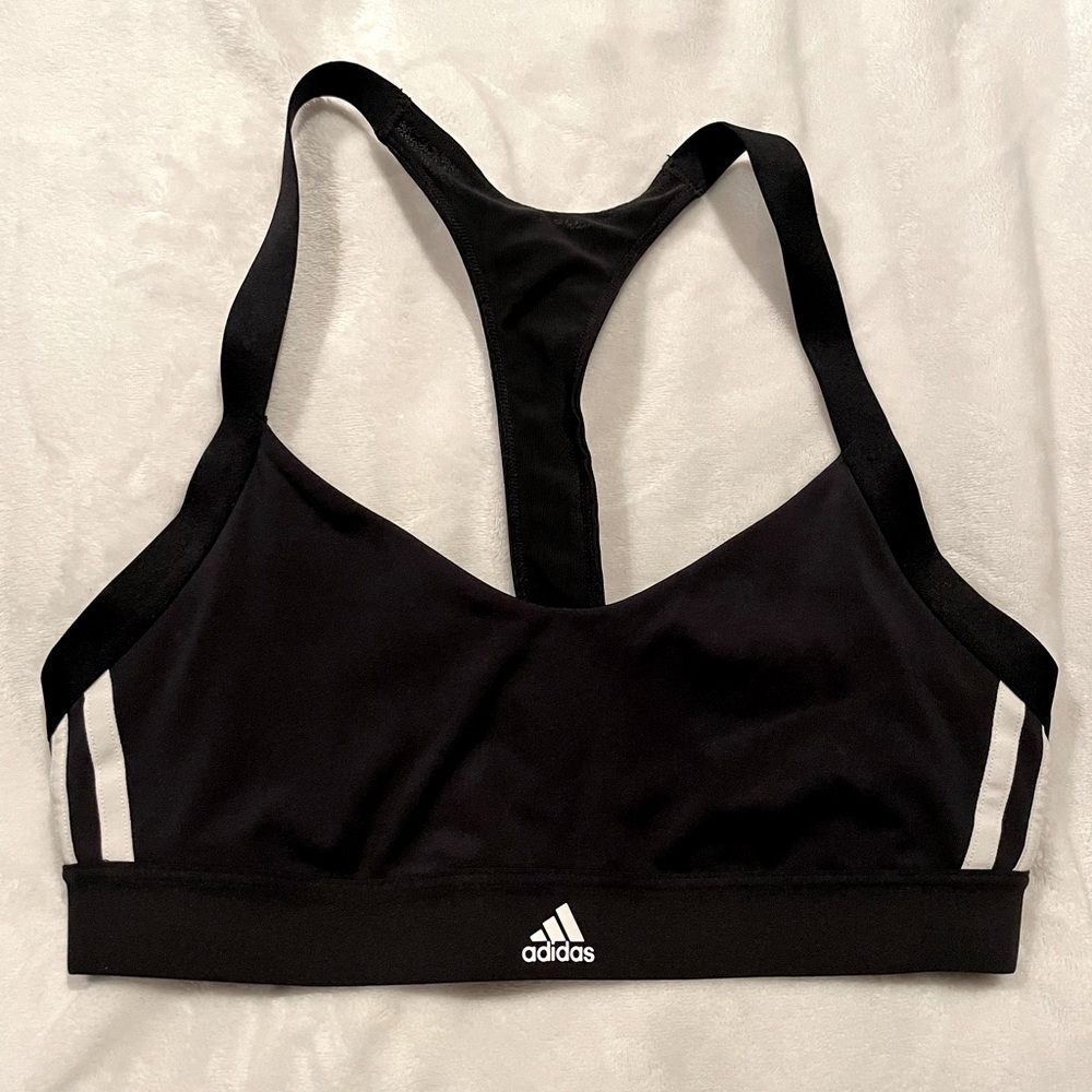 Adidas 3 stripe sports bra NWOT